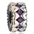 Round With Double Rows Of Hearts And February Birthstone Amethyst Crystal Two Euro Love Silver Plated Beads Charms Bracelets