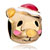 Cute 22 K Golden Teddy Bear Heart Forever Love With Red Christmas Hat Fit All Brands Gold Plated Beads Charms Bracelets