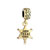 22 K Golden Star Texas Dangle Gift Fit All Brands Gold Plated Beads Charms Bracelets
