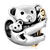 22K Cute Koala Animal All Brand Two Tone Plated Beads Charms Bracelets