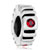 Round Gear With July Birthstone Red Crystal Style Pandora Silver Plated European Beads