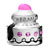 Rose Pink Crystal Diamond Accent Double Layered Birthday Cake Love Silver Plated Beads Charms Bracelets