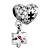Puzzle Heart Love Red Fit All Brands Dangle European Beads Charms Bracelets