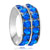 Round Sapphire Rhinestone Crystal Blue Fit All Brands Beads Charms Bracelets