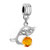 November Birthstone Dolphin Fit All Brands Dangle European Beads Charms Bracelets
