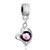 Pale Purple Birthstone Heart Love Dangle European Beads All Brands Charms Bracelets