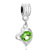 Classic August Birthstone Heart Dangle European Beads All Brands Charms Bracelets