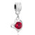 July Birthstone Heart Love Dangle European Beads All Brands Charms Bracelets