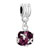 Classic February Birthstone Art Ball Dangle European Beads All Brands Charms Bracelets