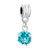 Acid Blue Birthstone Fancy Fit All Brands Dangle European Beads Charms Bracelets