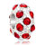 July Birthstone Light Red Crystal White Ball All Brand Beads Charms Bracelets