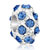 December Birthstone Blue Zircon Swarovski Crystal Clear Ball Wheel Fit All Brands Beads Charms Bracelets