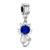 Cute Kitty With Sapphire September Birthstone All Brands Dangle European Beads Charms Bracelets