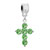 Cross Peridot August Birthstone Fit All Brands Dangle European Beads Charms Bracelets