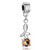 Reversed Flower With Citrine Topaz November Birthstone All Brands Dangle European Beads