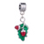 Emerald Green Mistletoe Red Berries Dangle Xmas All Brand Beads Charms Bracelets