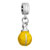 Yellow Bell Shape Dangle European Beads All Brands Charms Bracelets