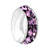 Ring With Purple February Birthstone Silver Plated Beads Charms Bracelets