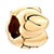 Four Heart Shapes With Love Golden Planted Two Tone Plated Beads Charms Bracelets