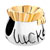 Small Sachet Shape With Luck Planted Two Tone Plated Beads Charms Bracelets