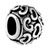 C Shaped Silver Plated Beads Charms Bracelets