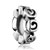 Round With Clouds Silver Plated Beads Charms Bracelets