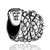 Twining Snake Silver Plated Beads Charms Bracelets