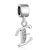 Letter E Dangle European Beads