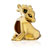 Christmas Elk Golden Beads Fit All Brands Gold Plated Charms Bracelets