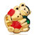Lovely Twins Teddy Bear Heart Forever Loves Fit All Brands Gold Plated Beads Charms Bracelets
