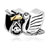 22K Cute Stork Sending Baby All Brand Two Tone Plated Beads Charms Bracelets