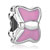 Cute Butterfly With Light Pink Drip Gum All Brands Euro Silver Plated Beads Charms Bracelets