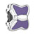 Cute Butterfly With Purple Drip Gum All Brands Euro Silver Plated Beads Charms Bracelets