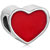Heart With Red Drip Gum Euro Love Silver Plated Beads Charms Bracelets