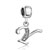 Simple Letter Y With April Birthstone Clear Dangle European Beads
