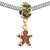 Green Red Crystal Dangle Golden Gingerbread Man Xmas All Brand Beads Charms Bracelets
