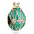 22 K Golden Peridot Green Drip Gum Rabbit Clear Crystal Faberge Egg Fit All Brands Gold Plated Beads Charms Bracelets