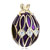 22K Indigo Drip Gum Golden Rabbit Clear White Crystal Easter Faberge Egg Gold Plated Beads Charms Bracelets