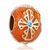 22K Aquamarine Blue Crystal Orange Drip Gum Celtic Cross Easter Faberge Egg Gold Plated Beads Charms Bracelets