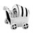 Baby Carriage Silver Plated Beads Charms Bracelets