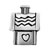 Cute House With Heart Love Silver Plated Beads Charms Bracelets