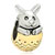 22K Cute Rabbit Easter Two Tone Plated Beads Charms Bracelets