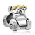 22K Happy Family Life Car Two Tone Plated Beads Charms Bracelets