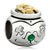 St Patricks Day 22K Golden Pot Of May Birthstone Emerald Green Crystal Two Tone Plated Beads Charms Bracelets