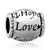 Hope Love Faith Silver Barrel Fit All Brands Beads Charms Bracelets