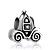 Pumpkin Carriage Silver Plated Beads Charms Bracelets