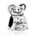 Mothers Day Gifts Little Cute Cartoon Mouse Animal Fit All Brands Silver Plated Beads Charms Bracelets
