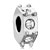 Clear Crystal Hexahedral Silver Plated Beads Charms Bracelets