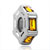 November Birthstone Topaz Crystal Hexahedral Fit All Brands Silver Plated Beads Charms Bracelets