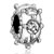 Clear Crystal April Birthstone Around Fit All Brands Silver Plated Beads Charms Bracelets